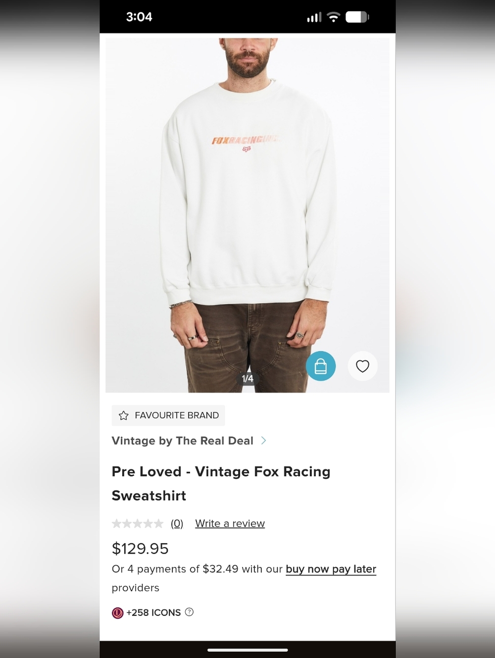 Y2K - XL Fox Sweatshirt - Picture 8 of 8